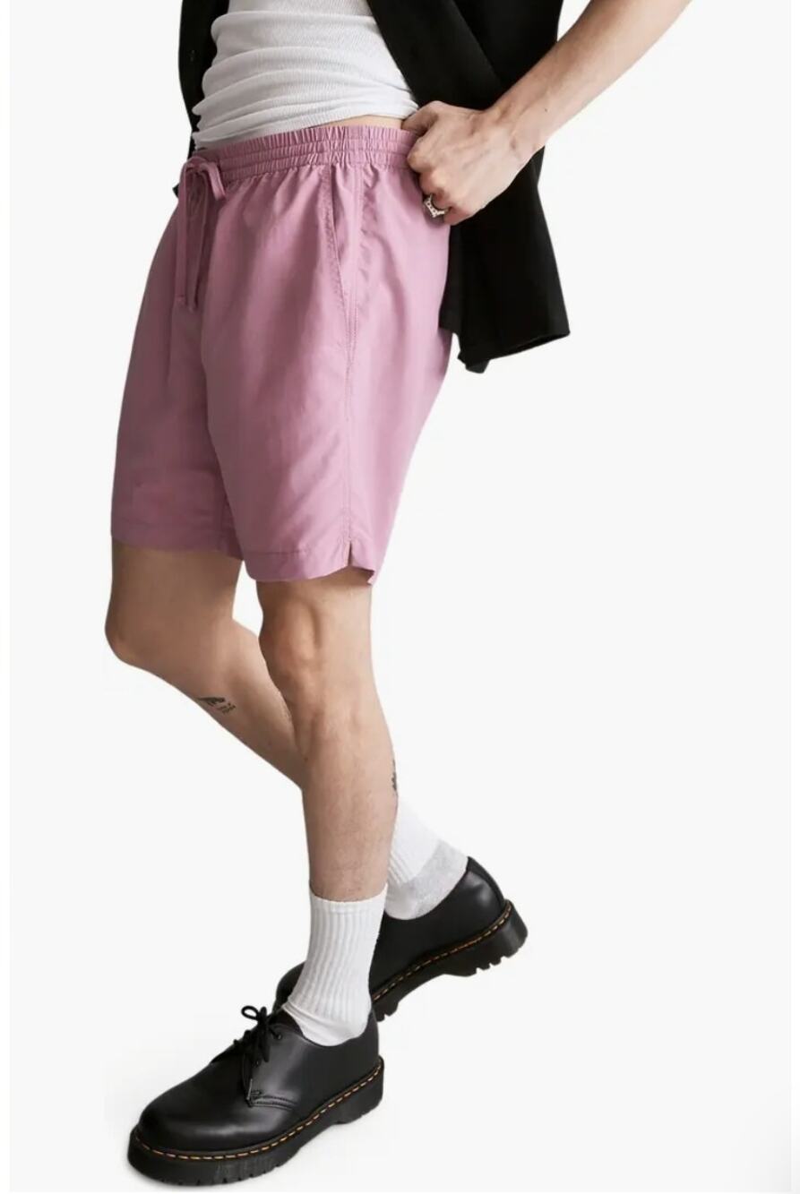 Madewell Short Everywhere Pink Lounge Re-sourced Medium Swim Summer Pockets